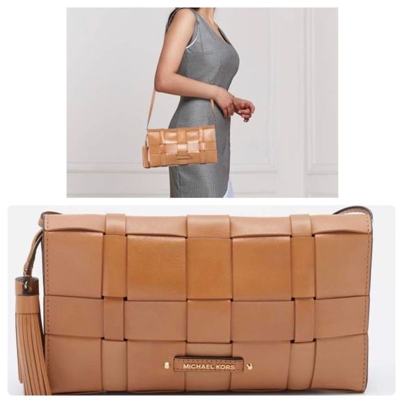 Michael Kors Vivian Woven Leather Ivy Braided Bag - Picture 2 of 5